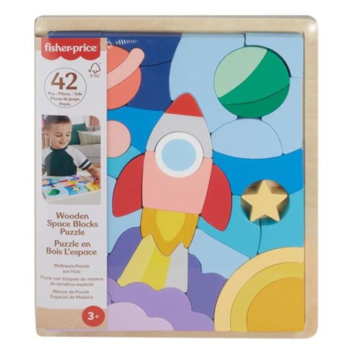 FISHER-PRICE - ΞΥΛΙΝΟ ΠΑΖΛ 42 ΤΕΜΑΧΙΑ ΔΙΑΣΤΗΜΑ - HXY42 FISHER-PRICE - ΞΥΛΙΝΟ ΠΑΖΛ 42 ΤΕΜΑΧΙΑ ΔΙΑΣΤΗΜΑ - HXY42
