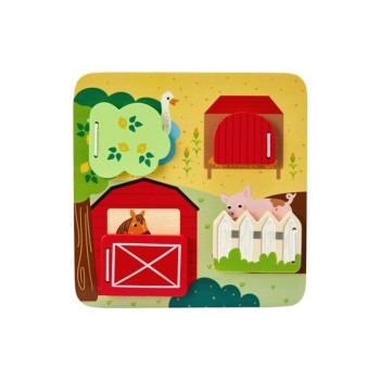 FISHER-PRICE - PEEKABOO ΞΥΛΙΝΟΣ ΠΙΝΑΚΑΣ ΖΩΑΚΙΑ ΦΑΡΜΑΣ ΕΚΠΑΙΔΕΥΤΙΚΟ ΠΑΙΧΝΙΔΙ - JCY33