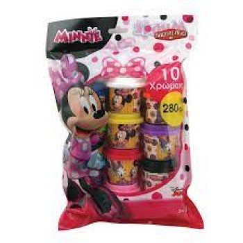 10 ΒΑΖΑΚΙΑ ΠΛΑΣΤΕΛΙΝΗΣ 1OZ ΣΕ ΣΑΚΟΥΛΑΚΙ MINNIE (03569)