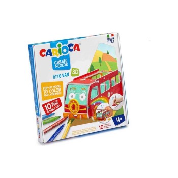 CARIOCA ΣΕΤ ΖΩΓΡΑΦΙΚΗΣ CREATE & COLOR OTTO VAN 3D ΠΑΖΛ (+ 10 ΜΑΡΚΑΔΟΡΟΙ)
