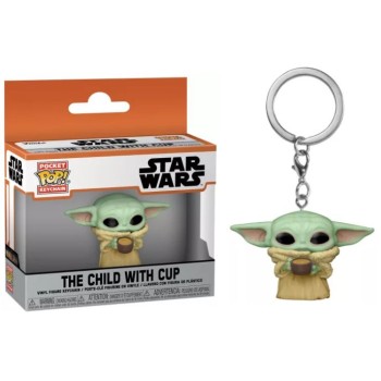 Funko Pocket Pop!: The Mandalorian - The Child with Cup Vinyl Figure Keychain