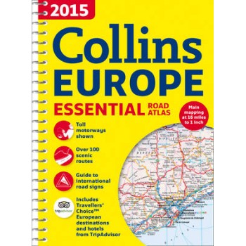 2015 COLLINS ESSENTIAL ROAD ATLAS EUROPE