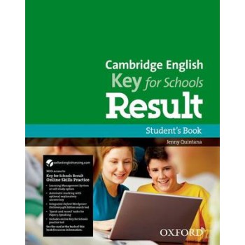 CAMBRIDGE ENGLISH KEY FOR SCHOOLS RESULT SB (+ ON LINE SKILLS PR