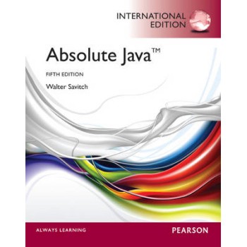 ABSOLUT JAVA WITH MYPROGRAMMINGLAB (INTERNATIONAL EDITION) 5TH ED PB