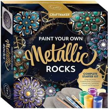 ROCK PAINTING 5 CRAFTMAKER METALLIC ROCK PAINTING