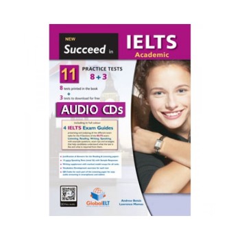 NEW SUCCEED IN IELTS ACADEMIC 11(8+3) PRACTICE TESTS MP3 CD