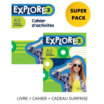 EXPLORE 3 SUPER PACK (LIVRE + CAHIER + CADEAU SURPRISE)