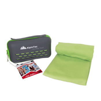 ALPINTEC ΠΕΤΣΕΤΑ ΣΕ ΘΗΚΗ MICROFIBER 75x150cm ΠΡΑΣΙΝΟ