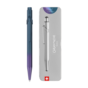 CARAN D'ACHE ΣΤΥΛΟ BALLPOINT ΜΑΥΡΟ ΜΕΛΑΝΙ ΣΕ ΜΕΤΑΛΛΙΚΟ ΚΟΥΤΙ MEDIUM 849 CLAIM YOUR STYLE