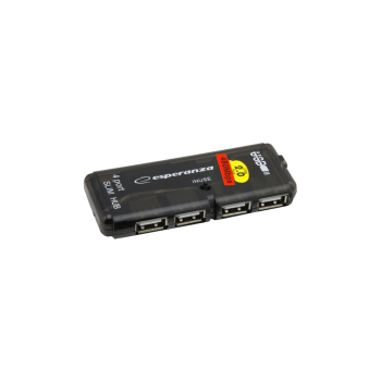 ESPERANZA HUB 4 ΘΥΡΩΝ USB 2.0 ΜΑΥΡΟ