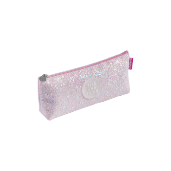 MIQUELRIUS ΚΑΣΕΤΙΝΑ ΘΗΚΗ 20x8x3.5cm BACK2FUN GLITTER ΡΟΖ