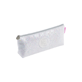 MIQUELRIUS ΚΑΣΕΤΙΝΑ ΘΗΚΗ 20x8x3.5cm BACK2FUN GLITTER ΛΕΥΚΗ