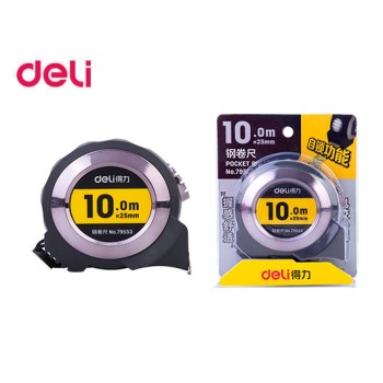 DELI ΜΕΤΡΟΤΑΙΝΙΑ ΑΤΣΑΛΙΝΗ BLISTER 19mmx10Μ ΓΚΡΙ