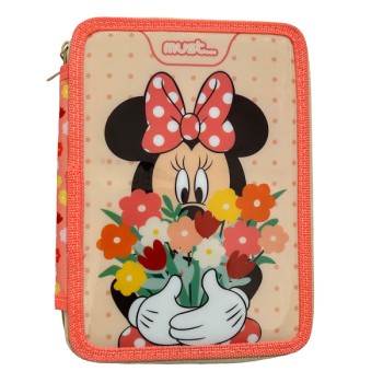 Σχολική Κασετίνα Διπλή Γεμάτη Disney Minnie Mοuse Happiness Must 2 Θήκες