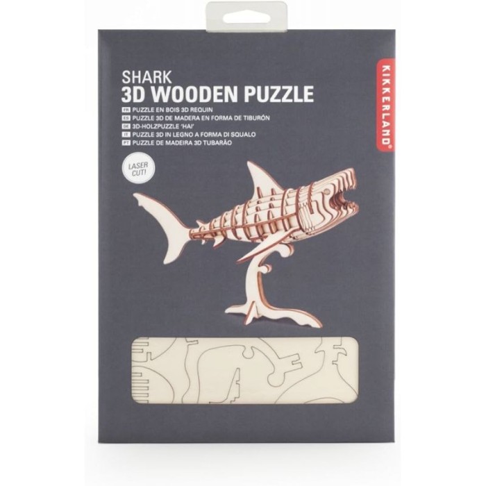 3D PUZZLE ΞΥΛΙΝΟ ΚΑΡΧΑΡΙΑΣ KIKKERLAND 3D PUZZLE ΞΥΛΙΝΟ ΚΑΡΧΑΡΙΑΣ KIKKERLAND