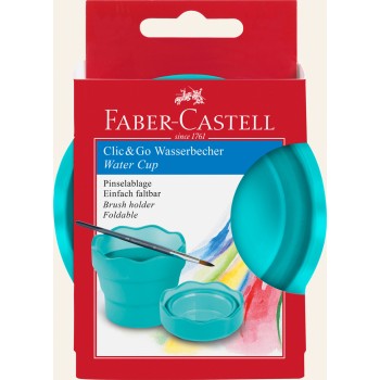 ΔΟΧΕΙΟ ΖΩΓΡΑΦΙΚΗΣ FABER CASTELL CLIC&GO ΤΙΡΚΟΥΑΖ