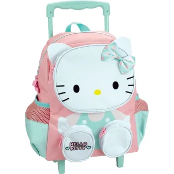 Gim Hello Kitty Club Σχολική Τσάντα Τρόλεϊ Νηπιαγωγείου Ροζ