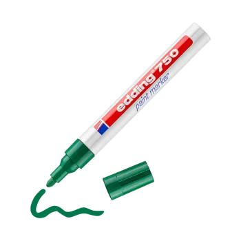 Edding Μαρκαδόρος Λαδιού  750 με μύτη 2-4mm Πράσινο