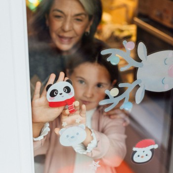 Set of 70 Static Cling Window Stickers - Windo-Wow