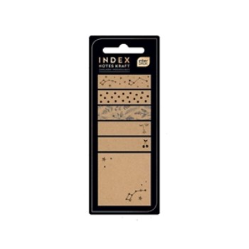 ΧΑΡΤΑΚΙΑ INTERDRUK 295484 KRAFT 70Χ70(120Φ)+ ΣΕΛΙΔΟΔΕΙΚΤΕΣ.5Χ12Χ45mm