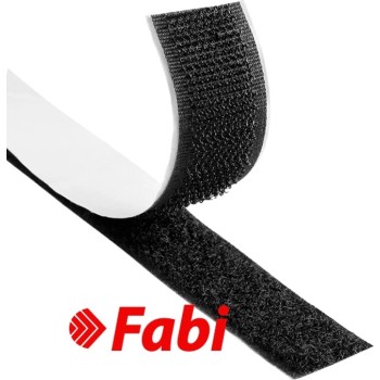 ΤΑΙΝΙΑ FABI VELCRO 25mmx2m ΑΥΤΟΚΟΛΛΗΤΗ ΜΑΥΡΗ