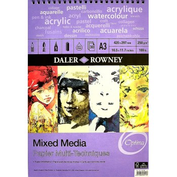 ΜΠΛΟΚ MIXED MEDIA DALER-ROWNEY A3, 30φ 250g