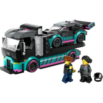 LEGO CITY RACE CAR AND CAR CARRIER TRUCK