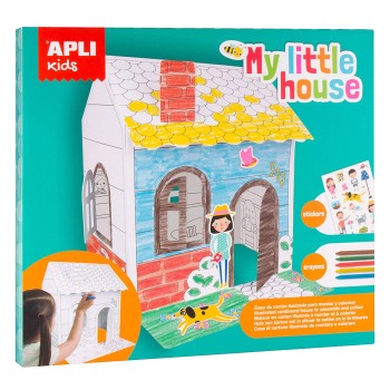 APLI KIDS MY LITTLE HOUSE ΑΥΤΟΚΟΛΛΗΤΑ ΚΑΙ ΖΩΓΡΑΦΙΚΗ