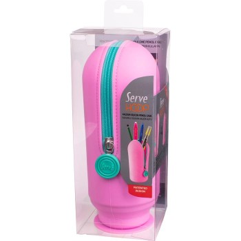 ΜΟΛΥΒΟΘΗΚΗ ΚΑΙ ΚΑΣΕΤΙΝΑ SERVE SILICONE PASTEL ΡΟΖ