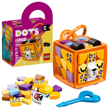 LEGO DOTS BAG TAG LEOPARD