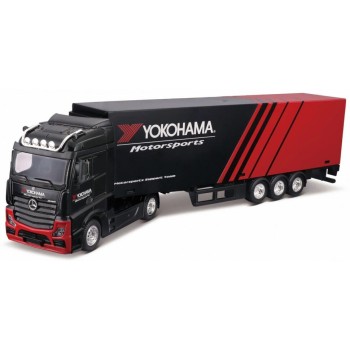 BURAGO 1/43 18-31480 - MERCEDES BENZ HAULER ΜΕ ΡΥΜΟΥΛΚΟΥΜΕΝΟ FIRESTONE RACING