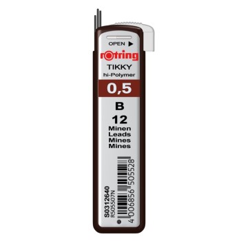 ROTRING MECH.PENCIL LEADS 0.5 Β