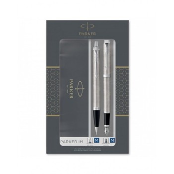 ΣΕΤ ΔΩΡΟΥ PARKER ΠΕΝΑ + ΣΤΥΛΟ BALLPEN IM DUO ESSENTIAL STAINLESS STEEL