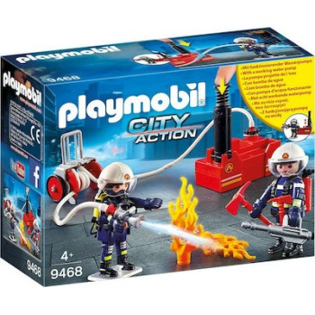 PLAYMOBIL ΠΥΡΟΣΒΕΣΤΗΣ ΜΕ ΑΝΤΛΙΑ ΝΕΡΟΥ