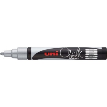 UNI BALL CHALK MARKER ΜΑΡΚΑΔΟΡΟΣ ΥΓΡΗΣ ΚΙΜΩΛΙΑΣ ΑΣΗΜΙ 1.8-2.5ΜΜ PWE-5M