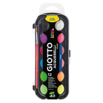 Νερομπογιές Giotto Fluo 12 Χρώματα