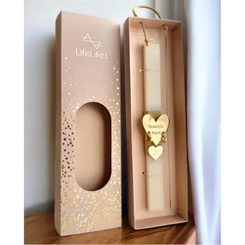 LIFE LIKES ΛΑΜΠΑΔΑ BEAUTIFUL HEART ΜΕ ΣΚΟΥΛΑΡΙΚΙΑ ΧΡΥΣΑ ΣΕ ΚΟΥΤΙ