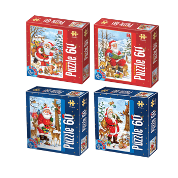 D-TOYS ΠΑΖΛ ΧΡΙΣΤΟΥΓΕΝΝΩΝ 60 ΚΟΜΜΑΤΙΑ 4 ΣΧΕΔΙΑ ΑΣΣΟΡΤΙ