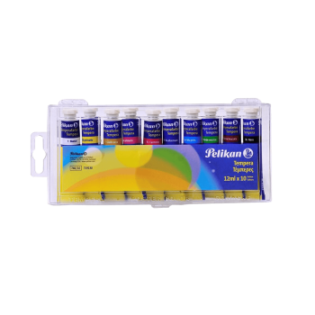 PELIKAN ΤΕΜΠΕΡΑ 12ml 740/10 Τ ΣΕΤ 10 ΧΡΩΜΑΤΑ