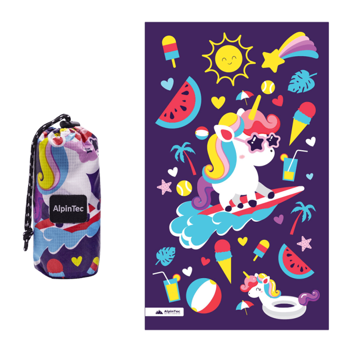 ALPINTEC ΠΕΤΣΕΤΑ ΠΑΙΔΙΚΗ MICROFIBER 70x120cm SURF PONY ΜΩΒ ALPINTEC ΠΕΤΣΕΤΑ ΠΑΙΔΙΚΗ MICROFIBER 70x120cm SURF PONY ΜΩΒ
