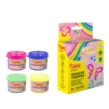 JOVI ΔΑΚΤΥΛΟΜΠΟΓΙA WHASHABLE 3+ ΧΑΡΤΙΝΟ BLISTER 4 ΧΡΩΜΑΤΑ 35ml GLITTER ΑΣΣΟΡΤΙ