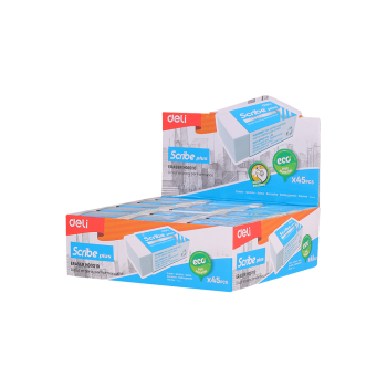 DELI ΓΟΜΑ 40x22x12mm SCRIBE PLUS ΛΕΥΚΗ 45 ΤΕΜΑΧΙΑ (Το προιόν πωλείται σε μεμονωμένα τεμάχια του ενός)
