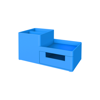 DELI ΣΕΤ ΓΡΑΦΕΙΟΥ ΠΛΑΣΤΙΚΟ 3 ΘΕΣΕΩΝ 17.5x9x9.2cm RIO ΜΠΛΕ