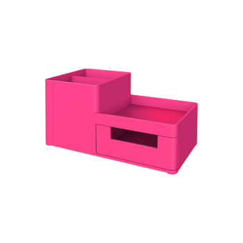 DELI ΣΕΤ ΓΡΑΦΕΙΟΥ ΠΛΑΣΤΙΚΟ 3 ΘΕΣΕΩΝ 17.5x9x9.2cm RIO MAGENTA