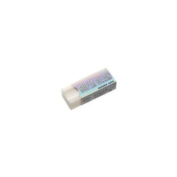 DELI ΒΙΤΡΙΝΑ ΓΕΜΑΤΗ ΓΟΜΑ 41x17x10mm SUPER CLEAN ΛΕΥΚΟ 24 ΤΕΜΑΧΙΑ (Το προιόν πωλείται σε μεμονωμένα τεμάχια του ενός)