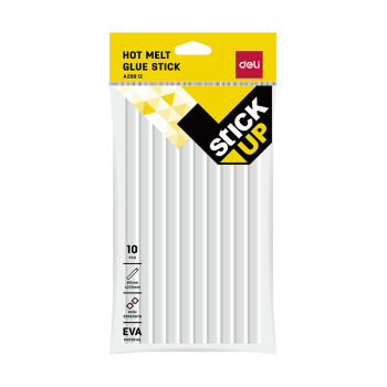 DELI ΚΟΛΛΑ ΣΙΛΙΚΟΝΗΣ Φ11x200mm 10 ΤΕΜΑΧΙΑ STICK UP ΔΙΑΦΑΝΗ