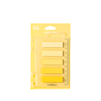 DELI ΣΕΛΙΔΟΔΕΙΚΤΗΣ ΑΥΤΟΚΟΛΛΗΤΟ FILM BOPP BLISTER 5x20Φ 44x12mm NUSIGN ΚΙΤΡΙΝΟ