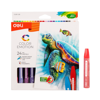 DELI ΛΑΔΟΠΑΣΤΕΛ 24 ΧΡΩΜΑΤΑ COLOR EMOTION 24 ΤΕΜΑΧΙΑ