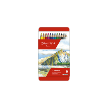 CARAN D'ACHE ΚΡΑΙΓΙΟΝ ΚΟΥΤΙ ΜΕΤΑΛΛΙΚΟ 12 ΧΡΩΜΑΤΑ Φ3.8mm PABLO