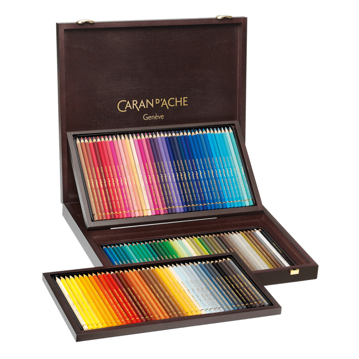 CARAN D'ACHE ΚΑΣΕΤΙΝΑ ΞΥΛΙΝΗ ΚΡΑΙΓΙΟΝ 120 ΧΡΩΜΑΤΑ Φ3.8mm PABLO